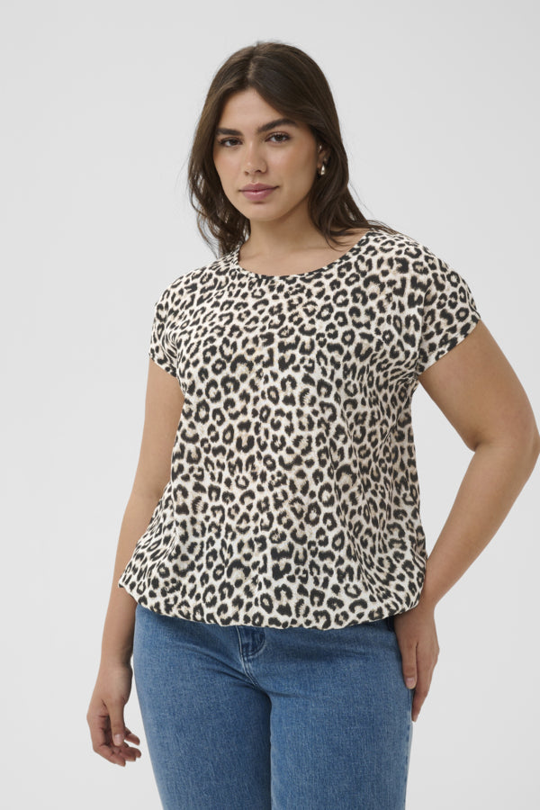 Kaffe Curve Vilana Ami Top Short Sleeve