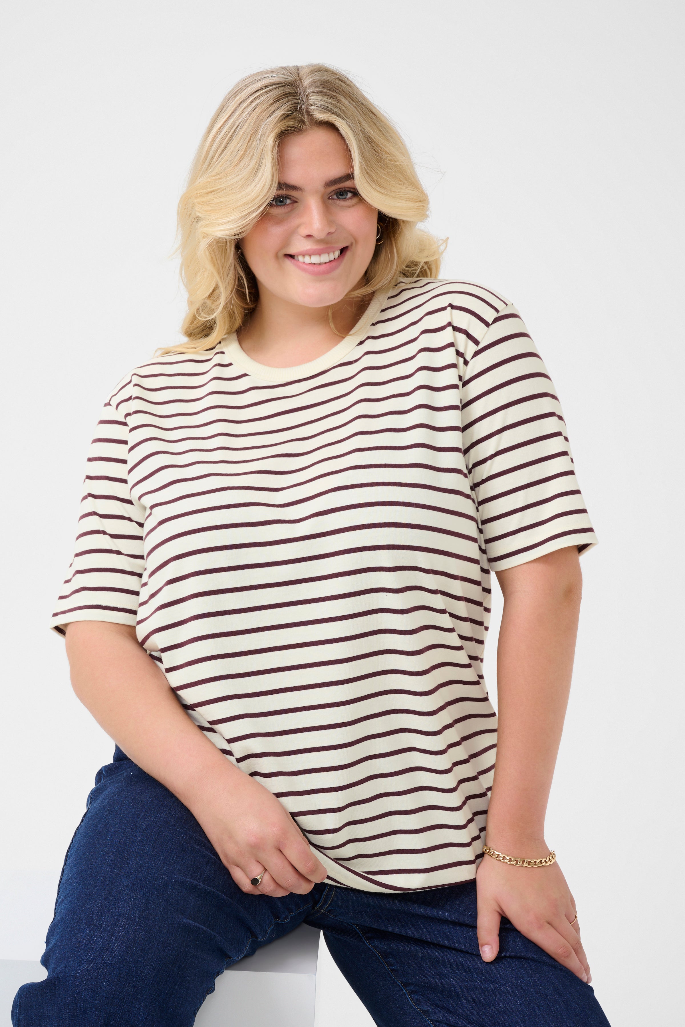 Kaffe Curve Winni 1/2 Sleeve T-Shirt