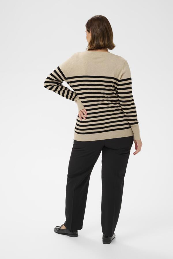 Kaffe Curve Lizzy Striped Knit Pullover