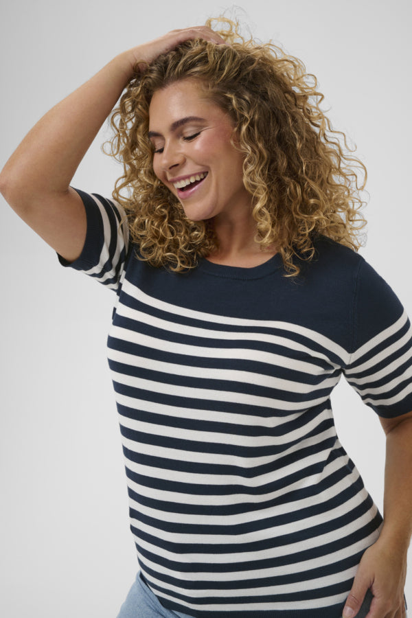 Kaffe Curve Lizzy Striped Pullover