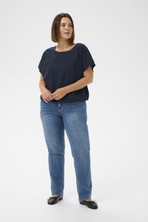 Kaffe Curve Nana Short Sleeve Blouse