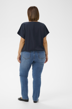 Kaffe Curve Nana Short Sleeve Blouse