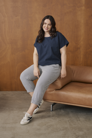 Kaffe Curve Nana Short Sleeve Blouse