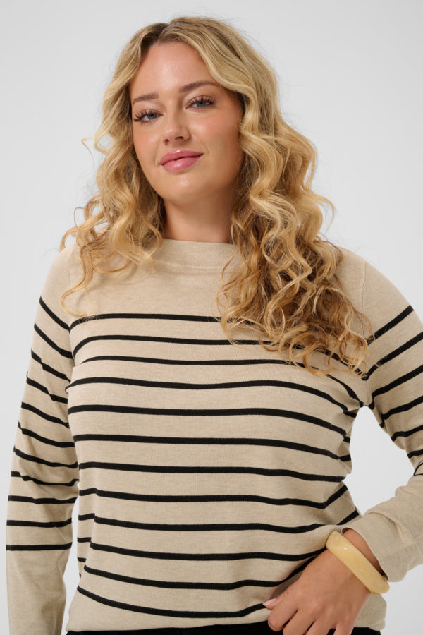 Kaffe Lizzy Striped Boatneck