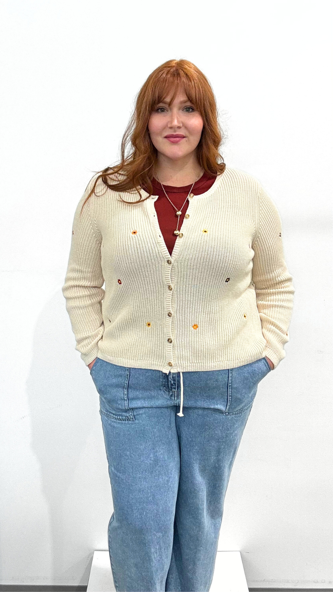 Dex Embroidered Cardigan