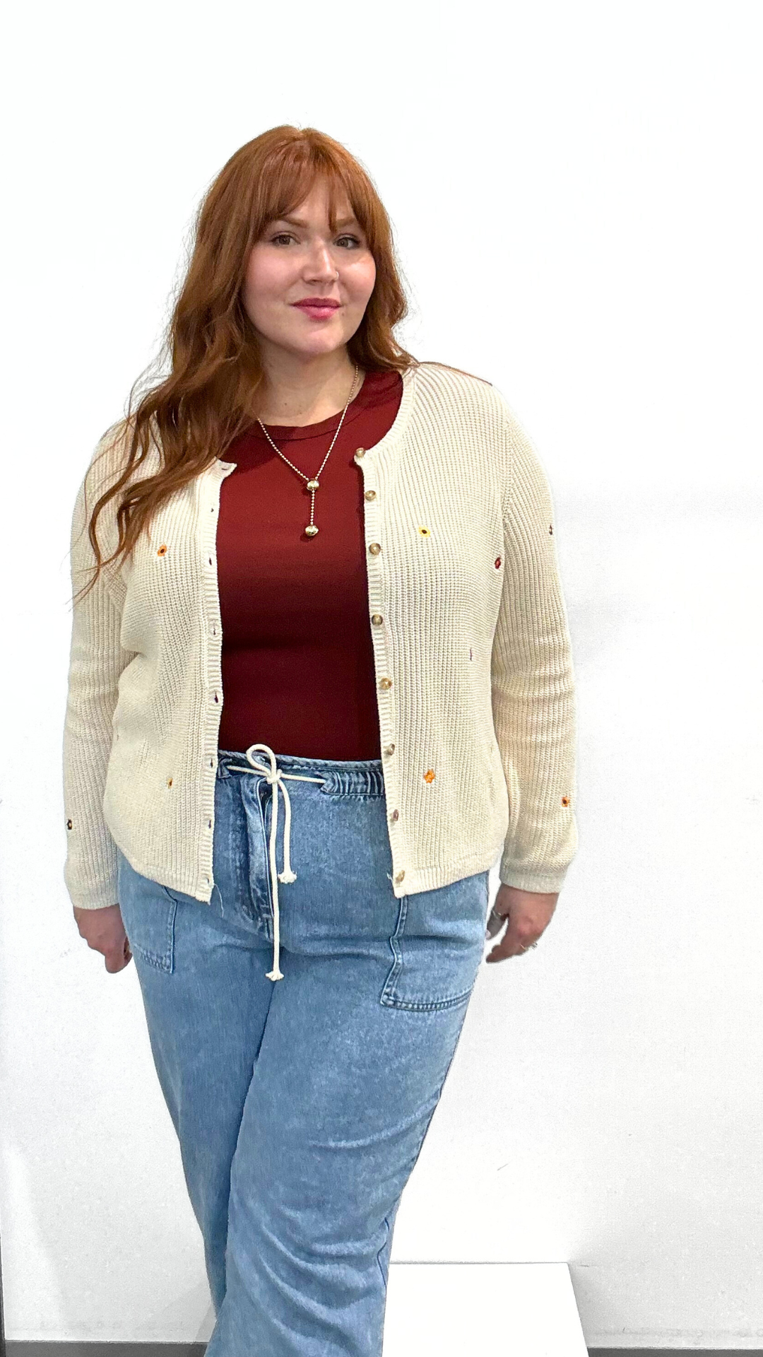 Dex Embroidered Cardigan