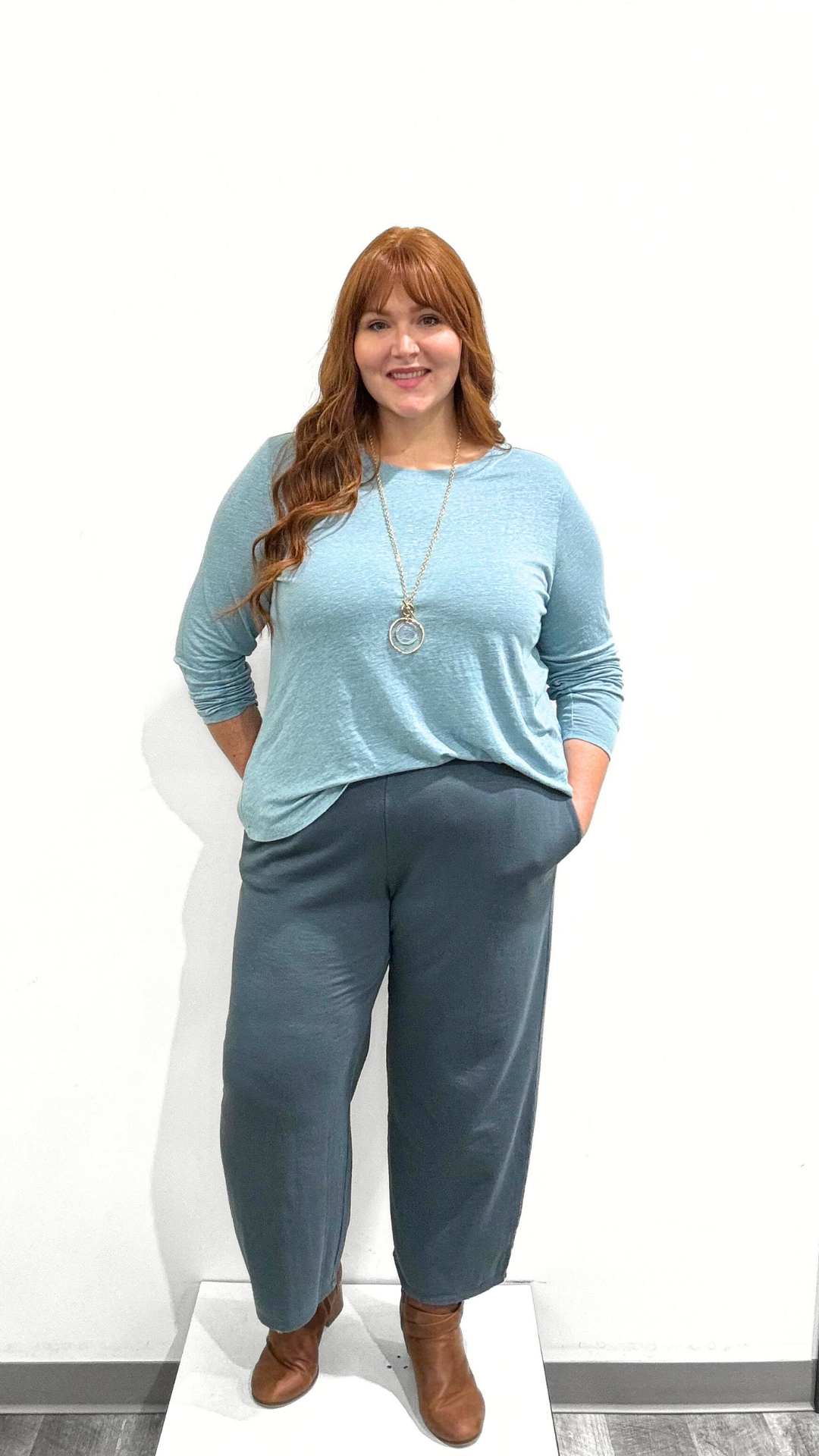 Eileen Fisher Wide Leg Ankle Pant