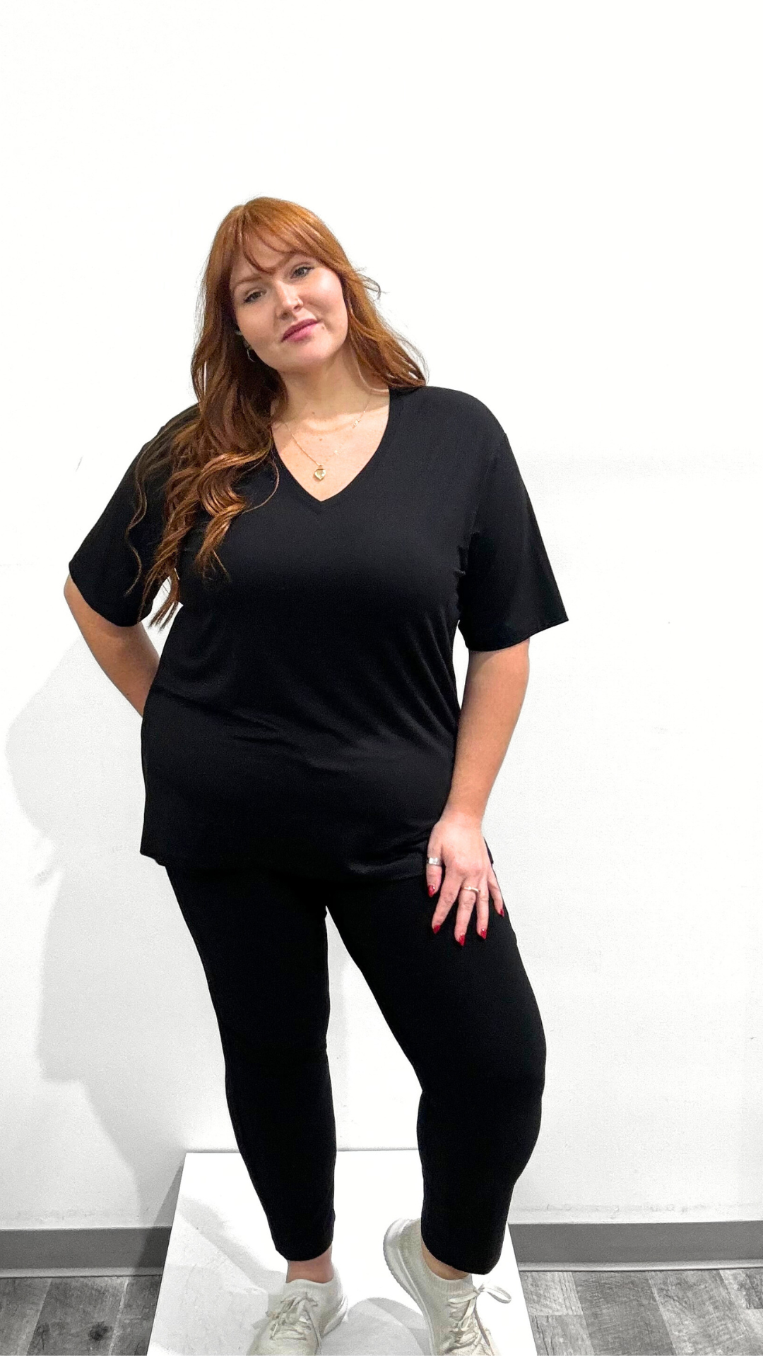 Joseph Ribkoff V-Neck Tee