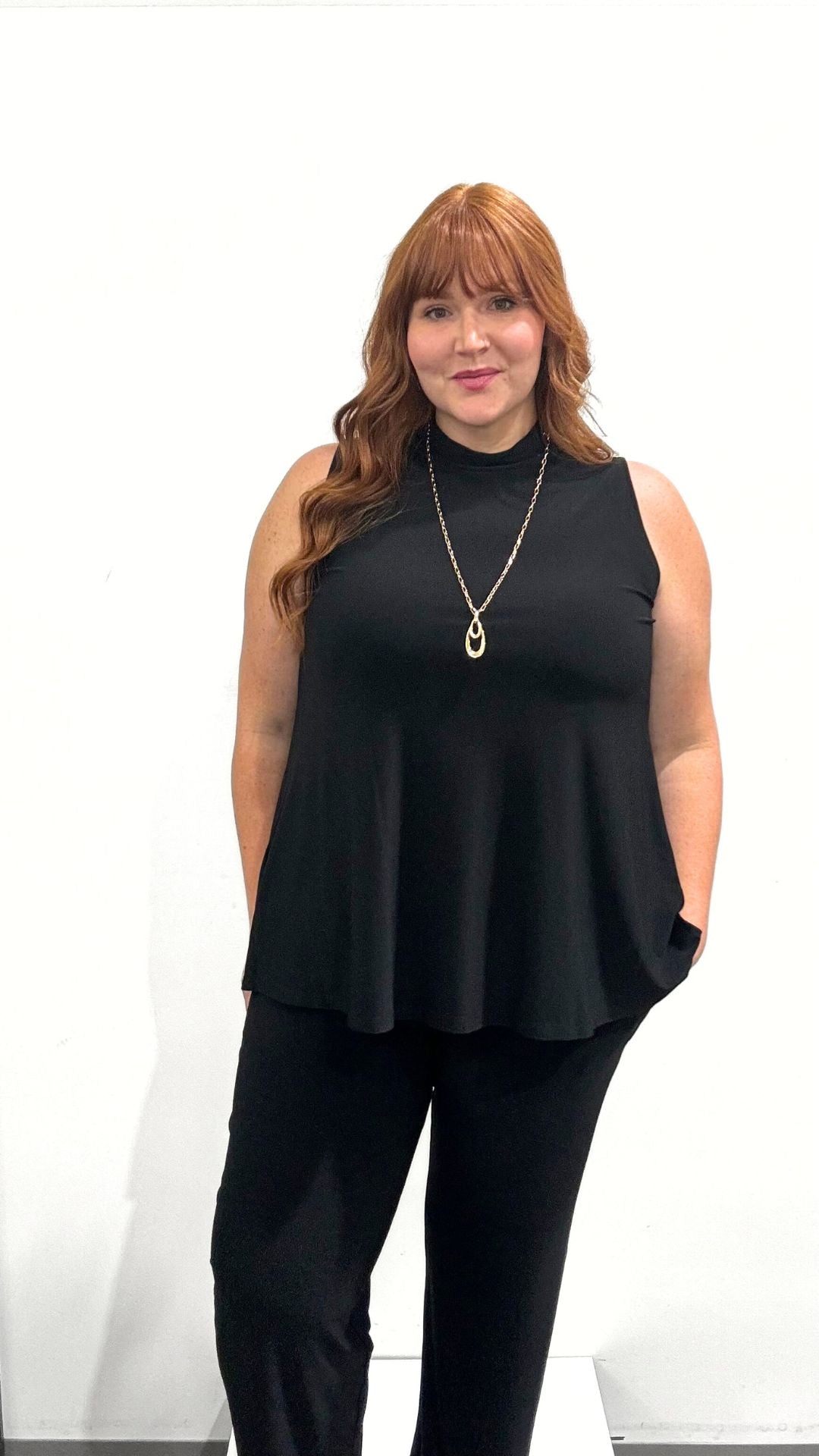 Sympli Mock Neck Top