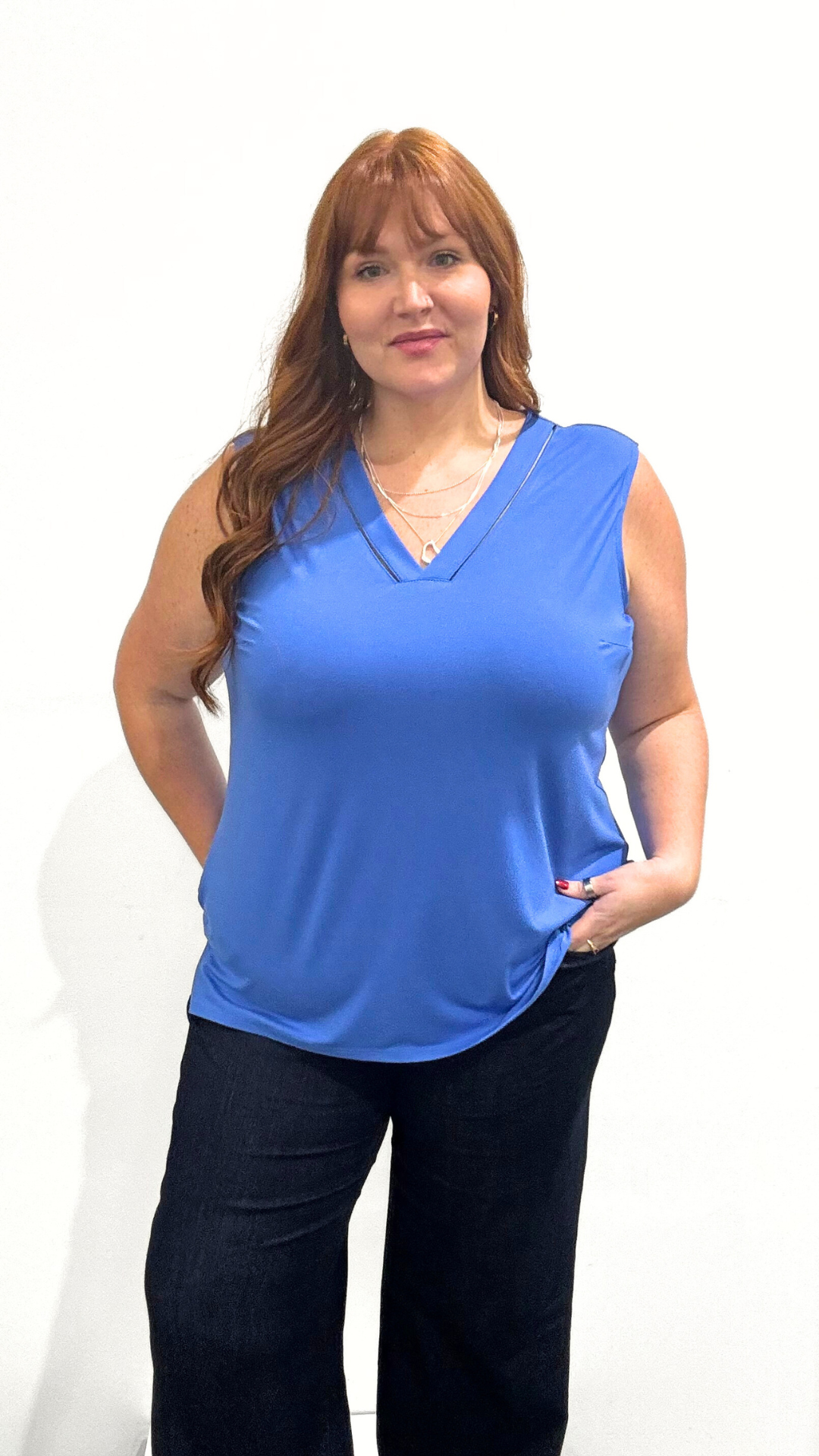 Joseph Ribkoff V-Neck Tank