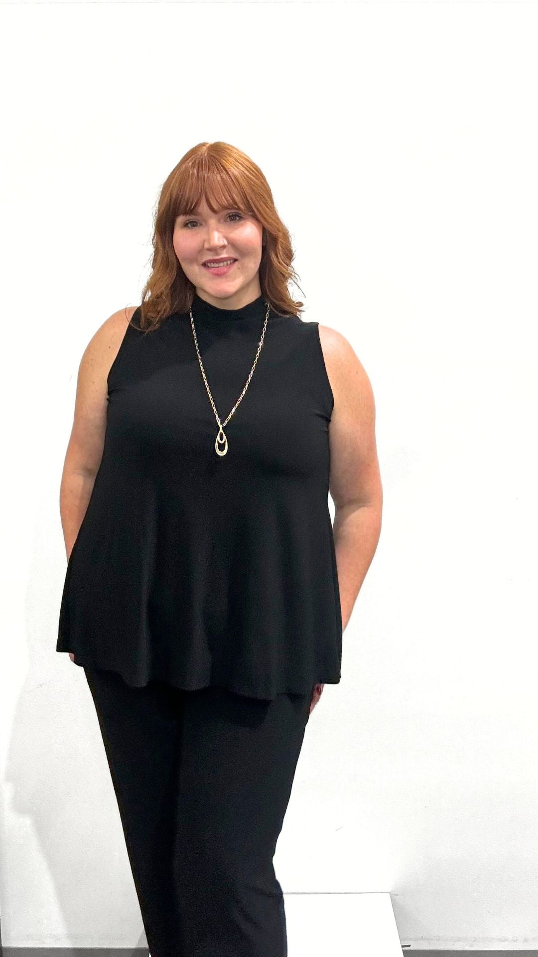 Sympli Mock Neck Top