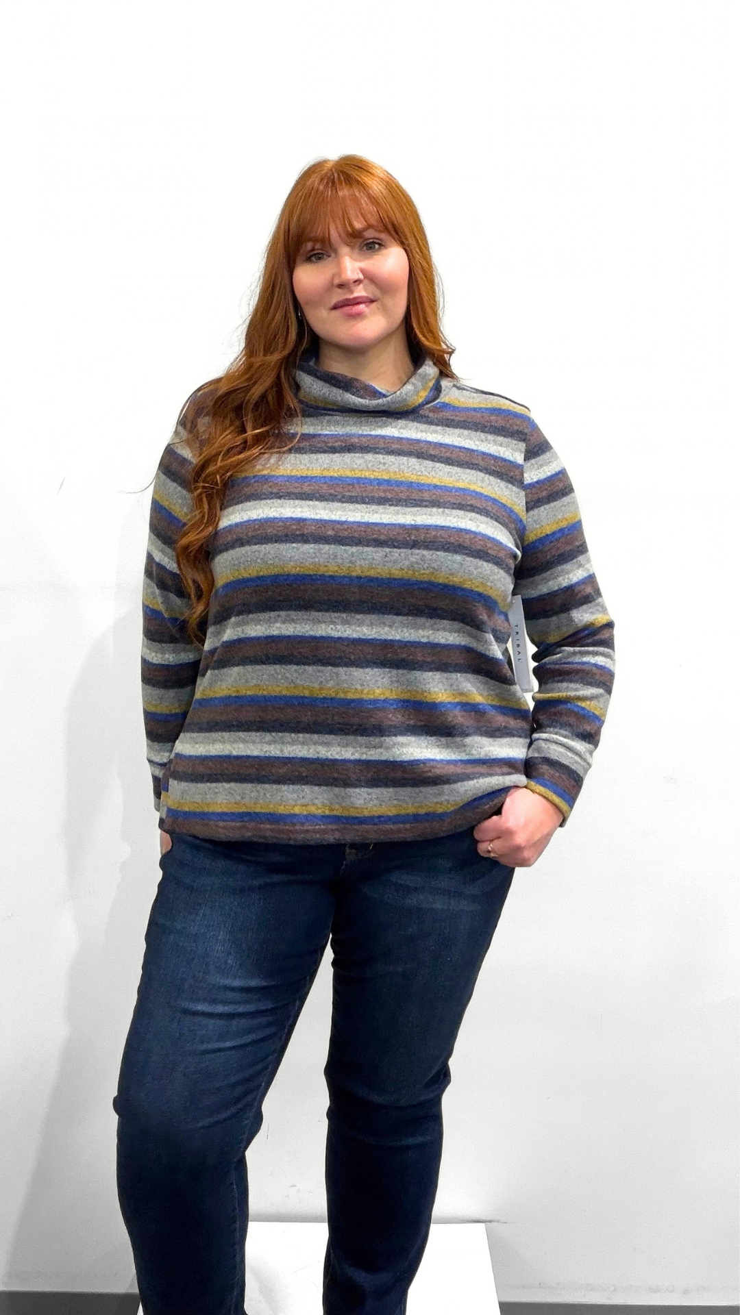 Tribal Funnel Neck Top
