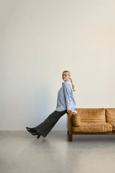 Kaffe Curve Sina High Waisted Flared Jeans