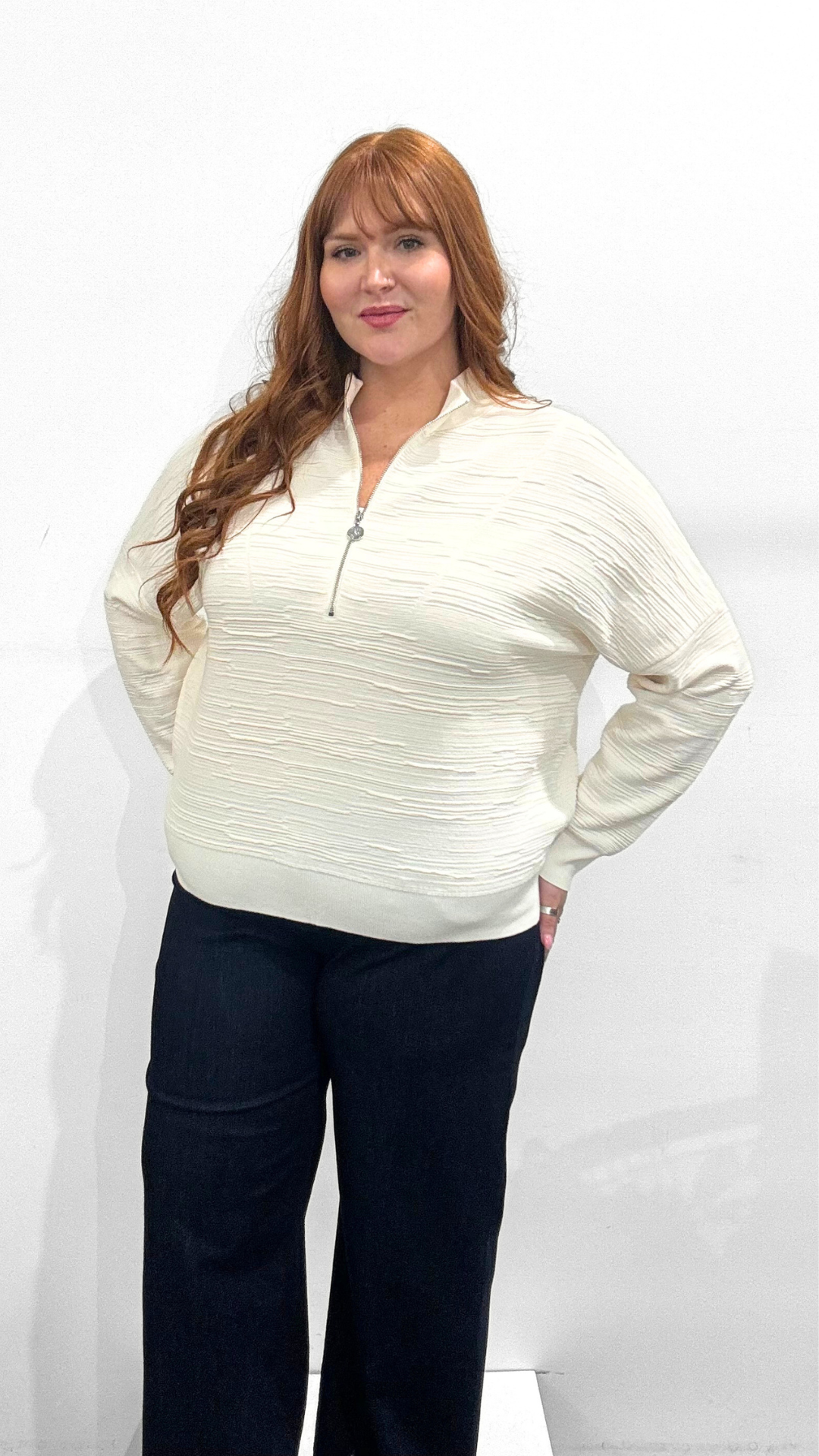 Joseph Ribkoff Zip Top