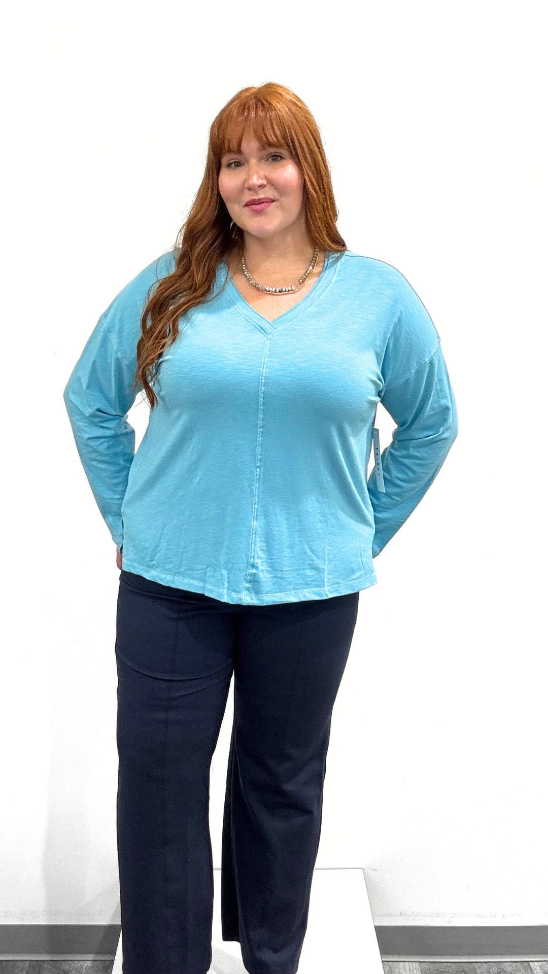Tribal V-Neck Slub Tee