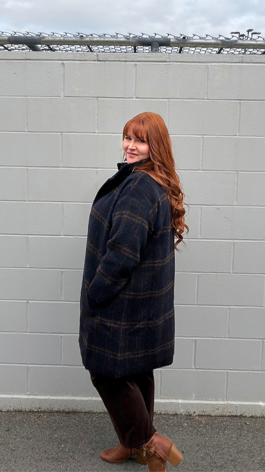 Eileen Fisher High Collar Coat