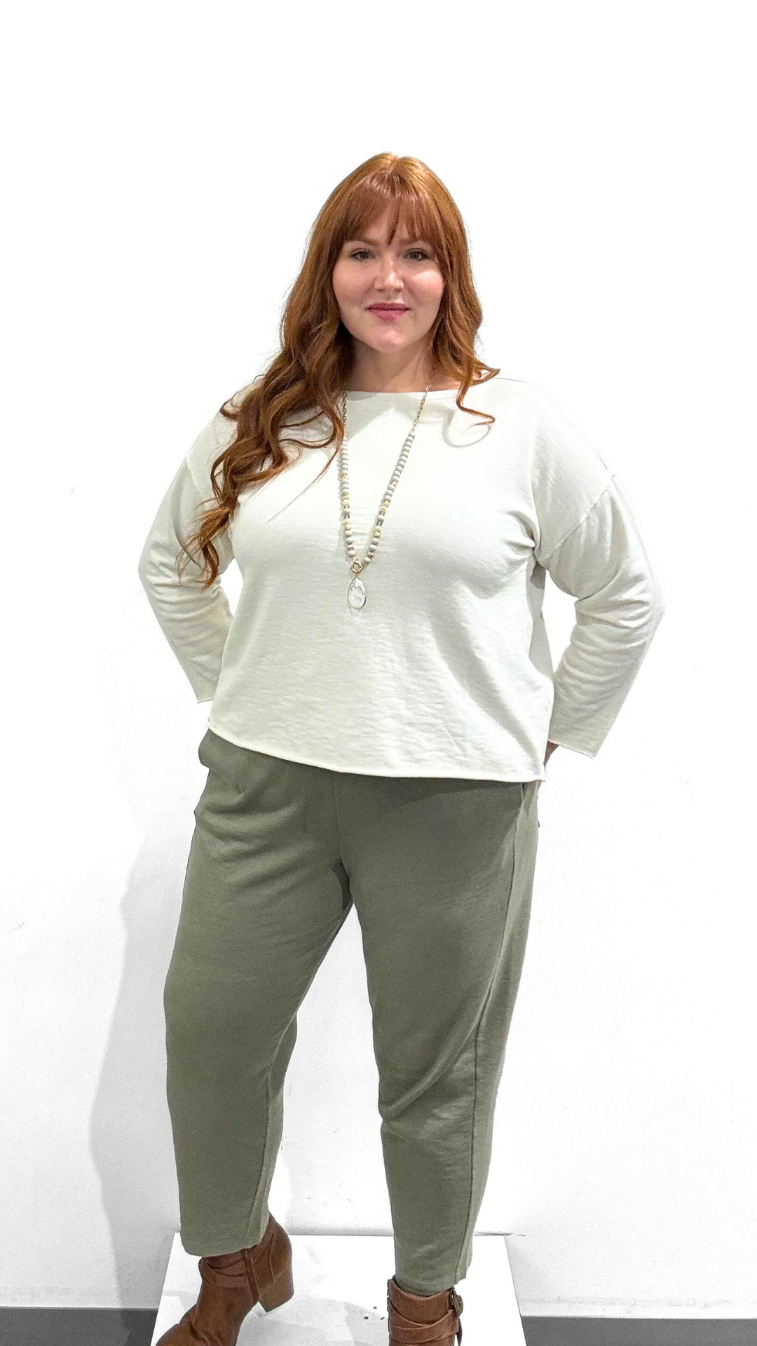 Eileen Fisher Bateau Neck Boxy Top