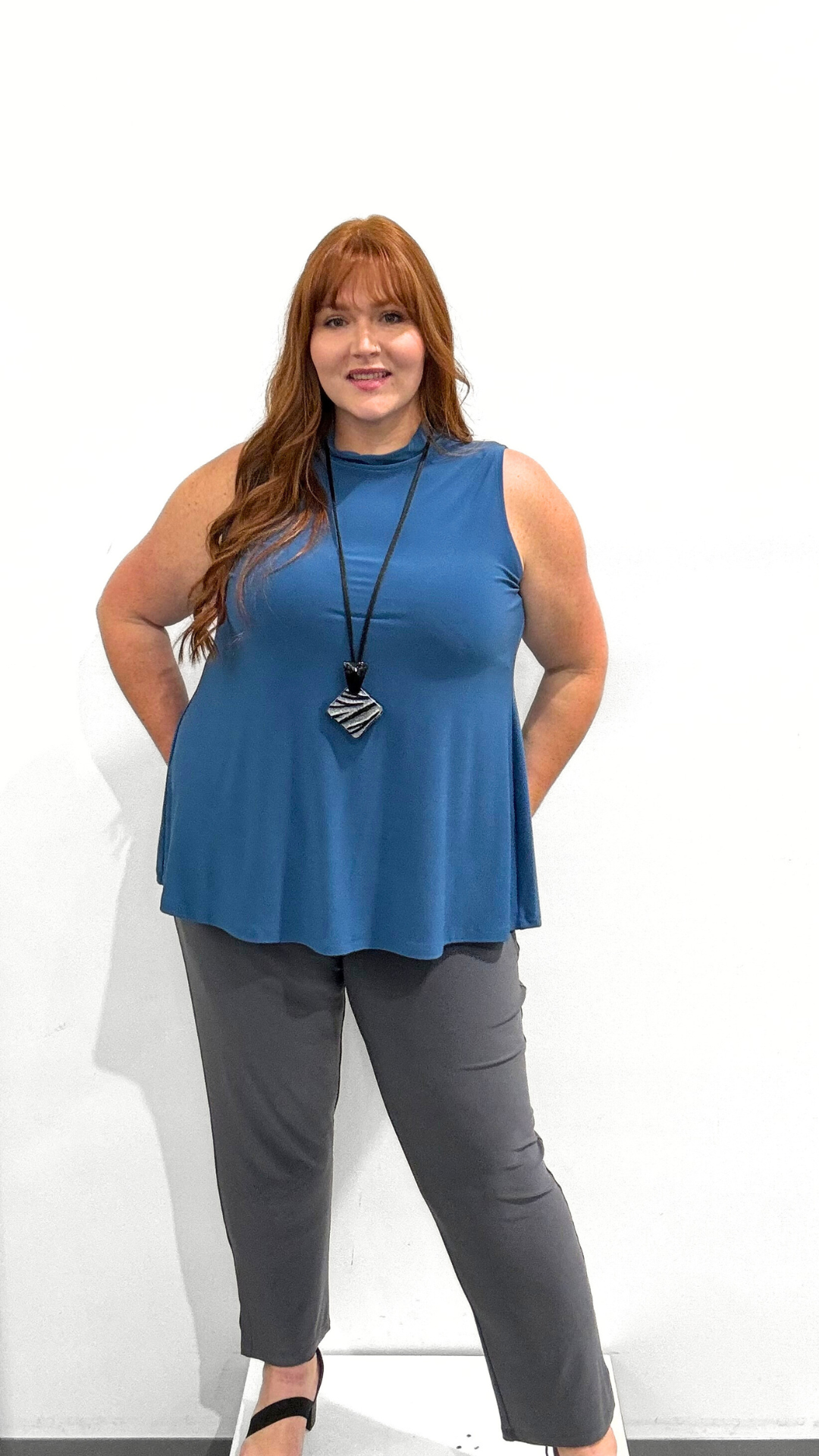 Sympli Mock Neck Top