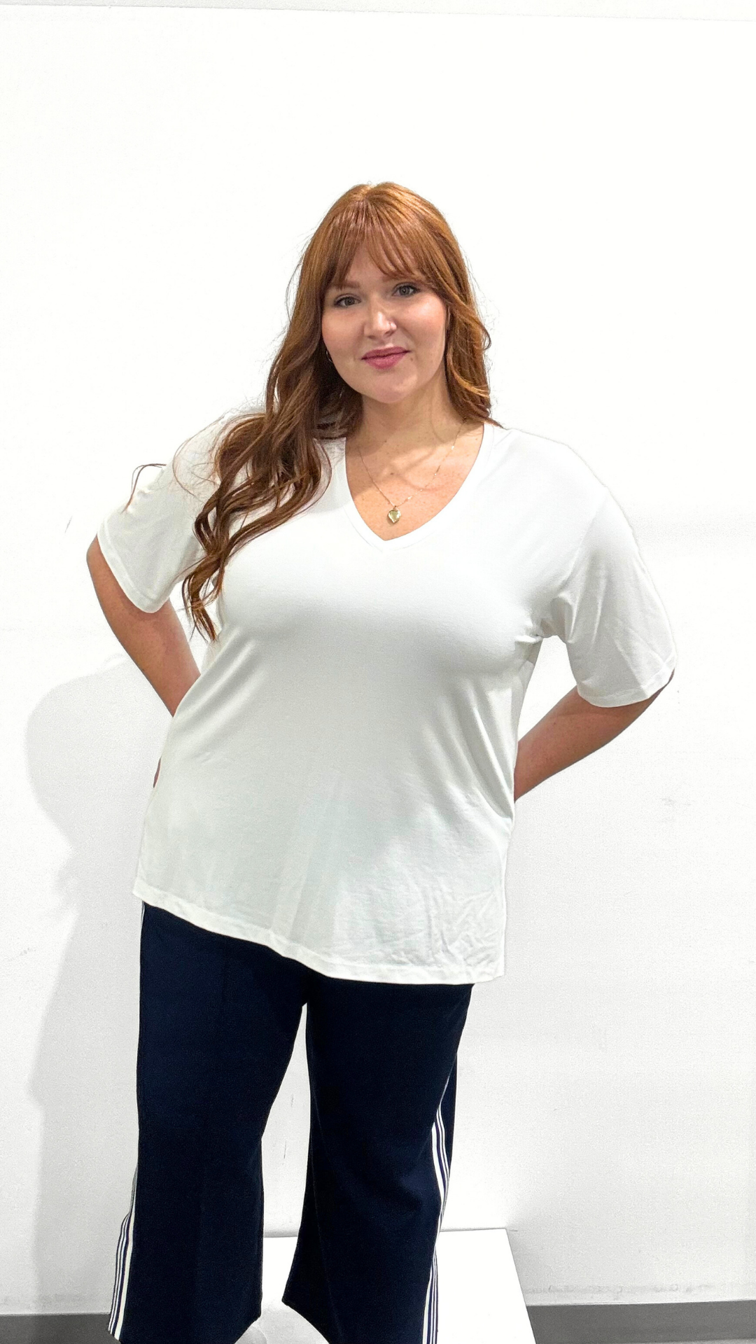 Joseph Ribkoff V-Neck Tee