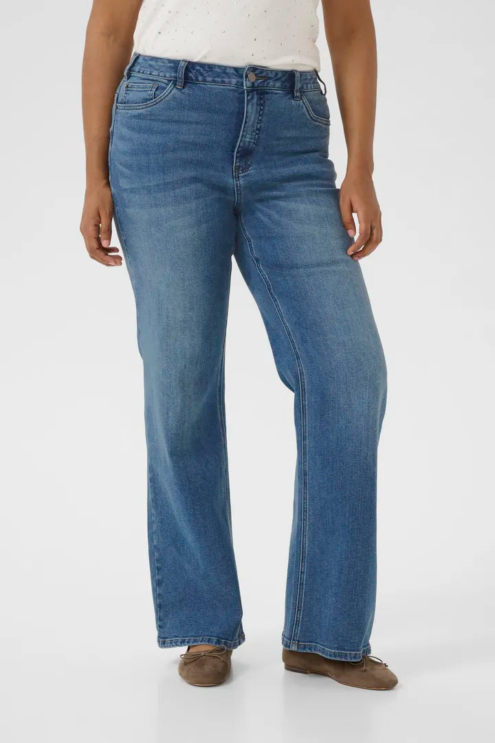 Kaffe Curve Flora Flare Long Jean