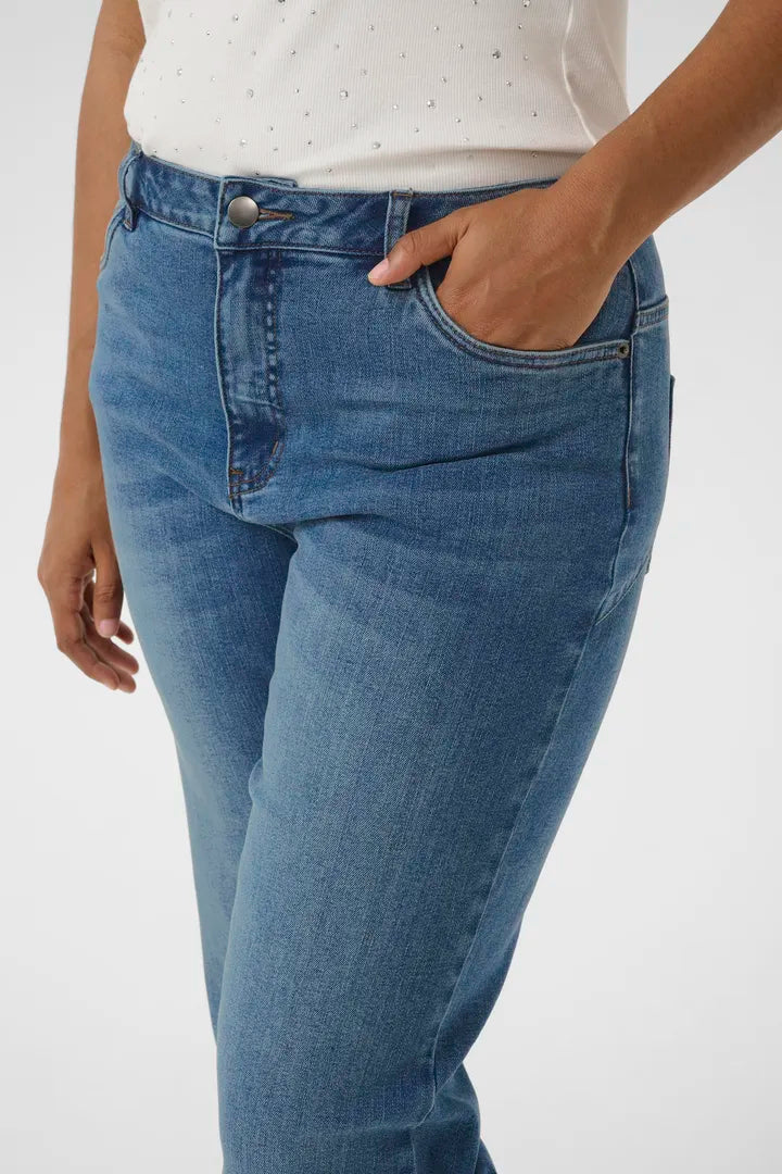 Kaffe Curve Flora Flare Long Jean