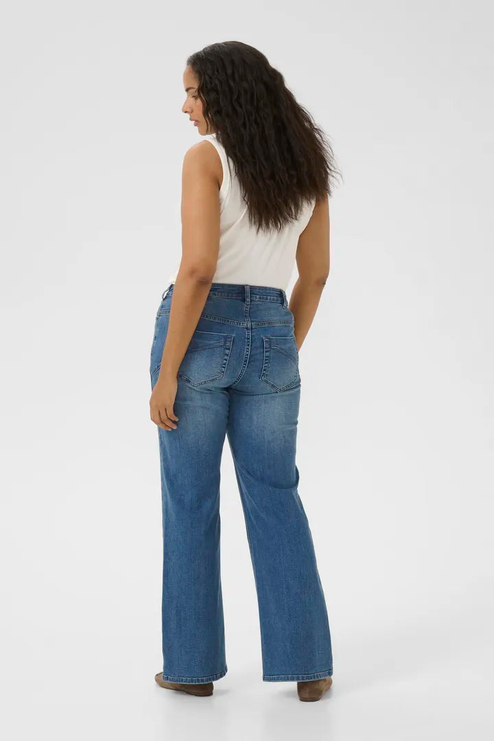 Kaffe Curve Flora Flare Long Jean