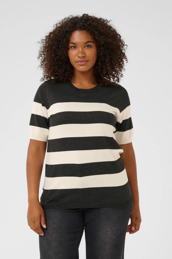 Kaffe Curve Lizzy Striped Pullover