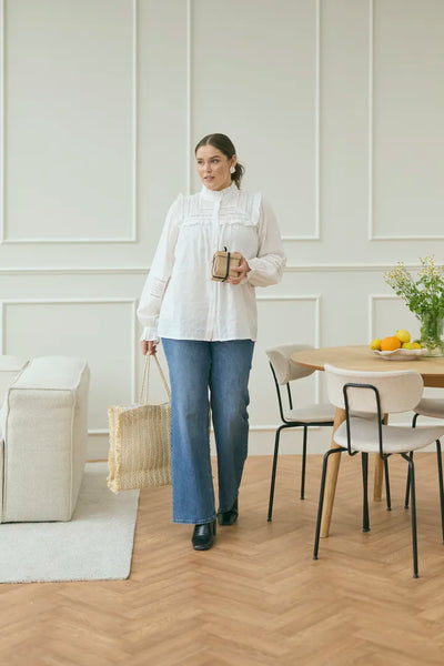 Kaffe Curve Flora Flare Long Jean