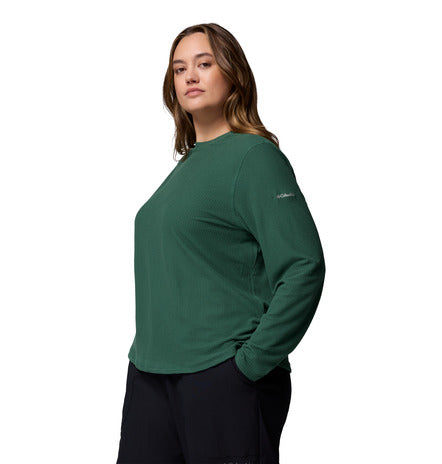 Columbia Brea Falls Grid Crew Long Sleeve