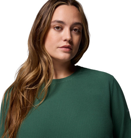 Columbia Brea Falls Grid Crew Long Sleeve