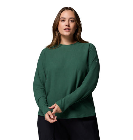 Columbia Brea Falls Grid Crew Long Sleeve