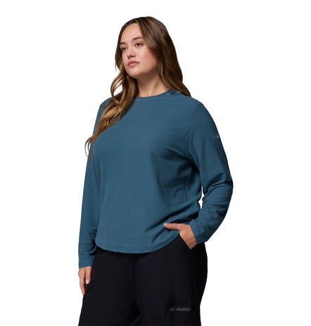 Columbia Brea Falls Grid Crew Long Sleeve