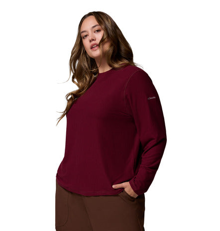 Columbia Brea Falls Grid Crew Long Sleeve