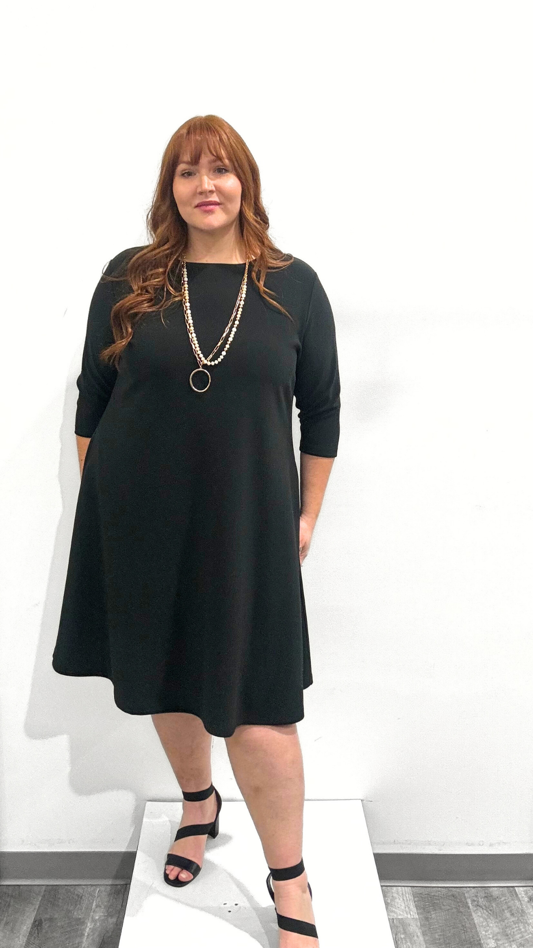 Sympli Soffio Crepe Trapeze Dress