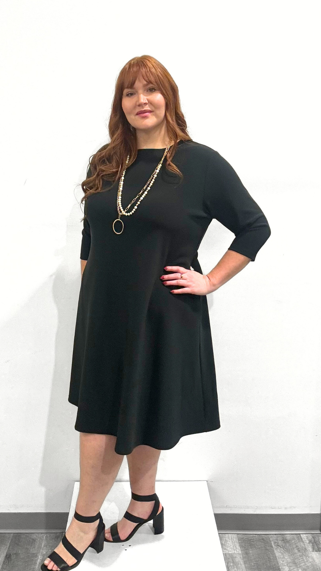 Sympli Soffio Crepe Trapeze Dress