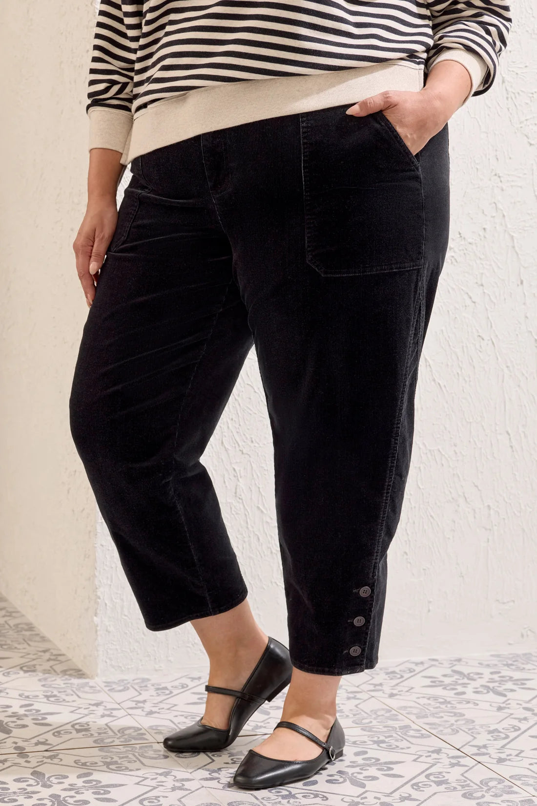 Tribal Barrel Cord Pant