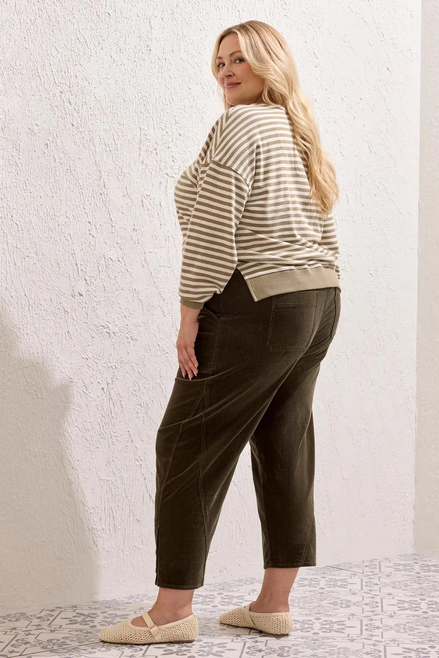 Tribal Barrel Cord Pant