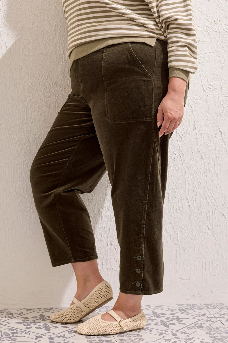 Tribal Barrel Cord Pant