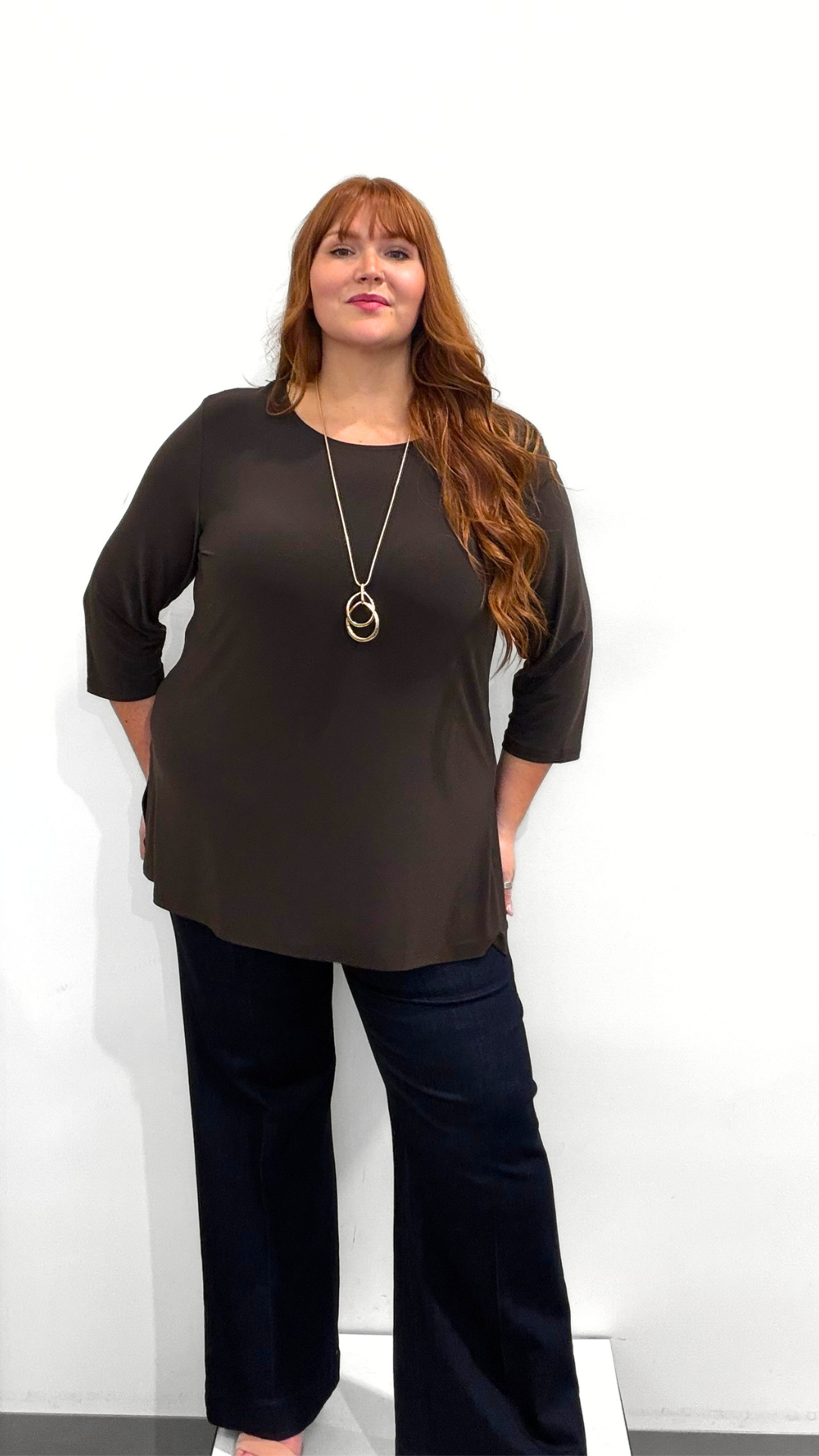 Joseph Ribkoff High Rise Wide Jean