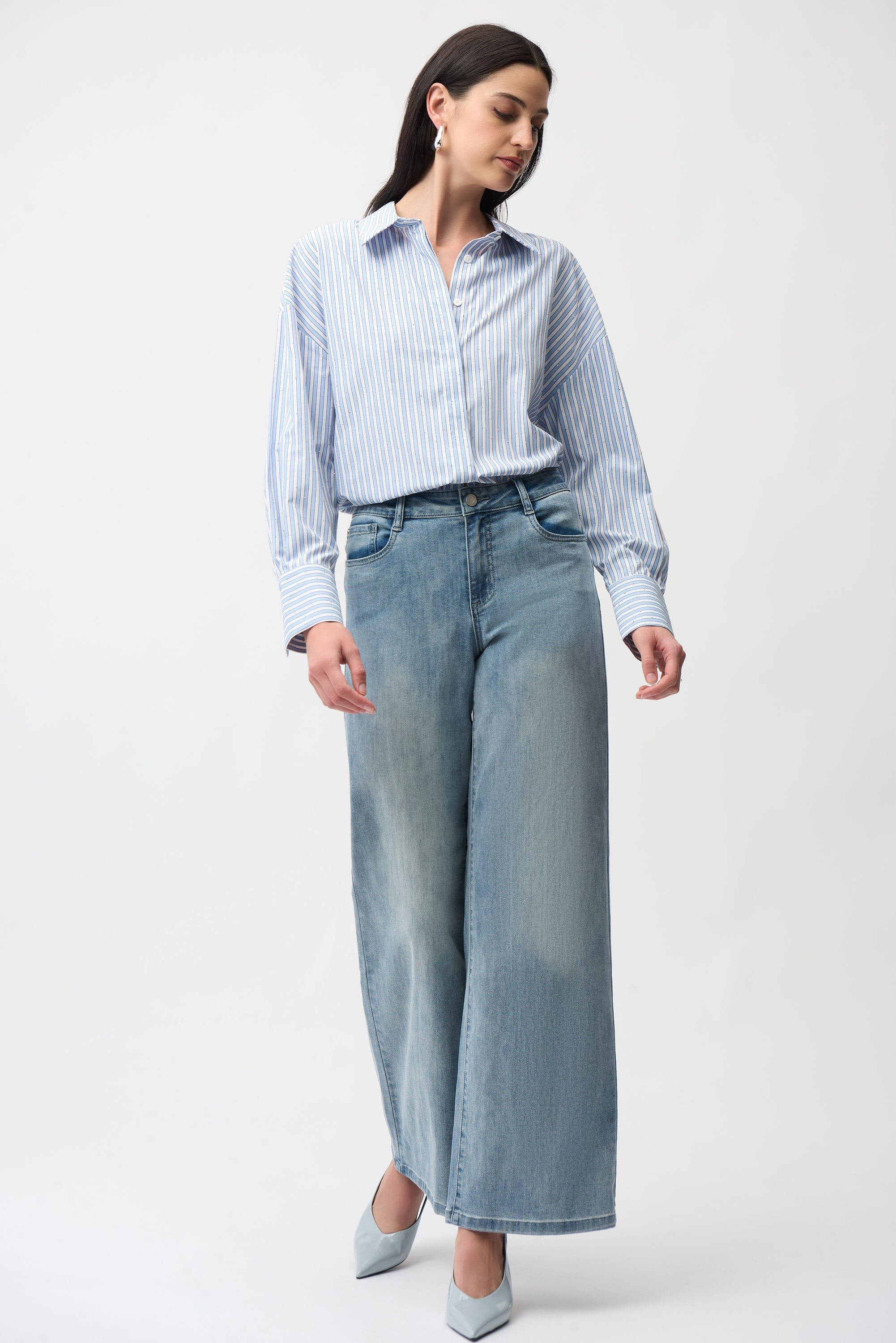 Joseph Ribkoff Goldie Wide Leg Jean
