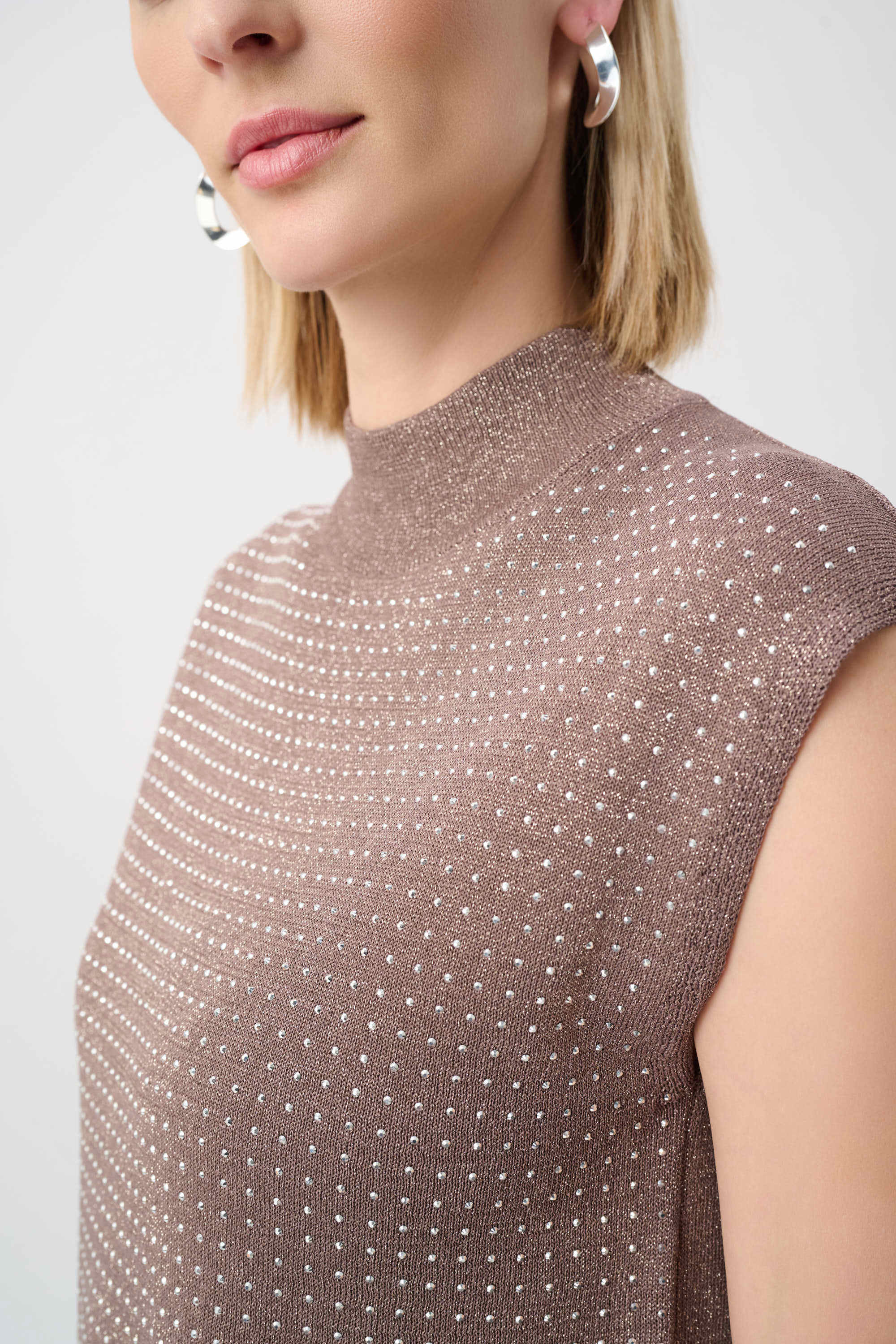 Joseph Ribkoff Sleeveless Mock Neck