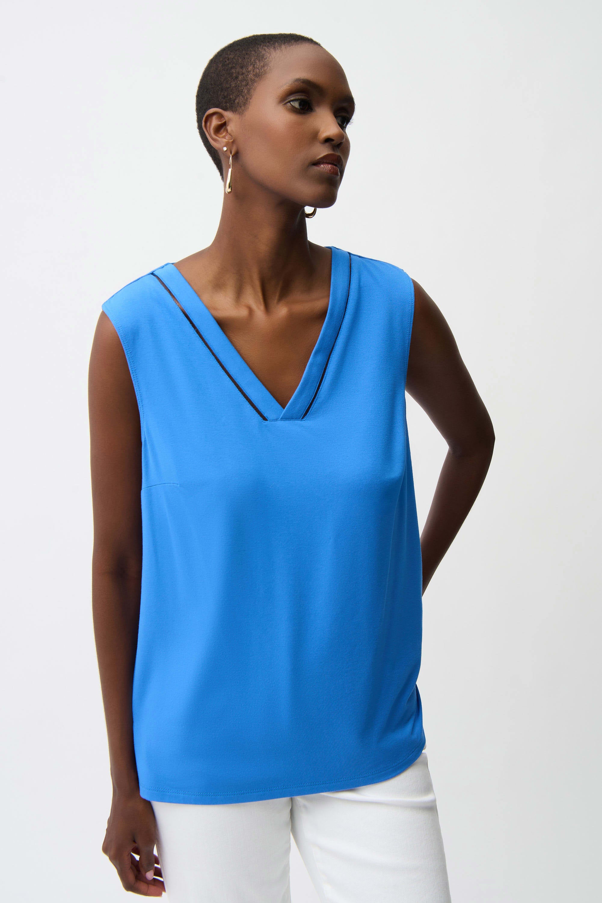 Joseph Ribkoff V-Neck Tank
