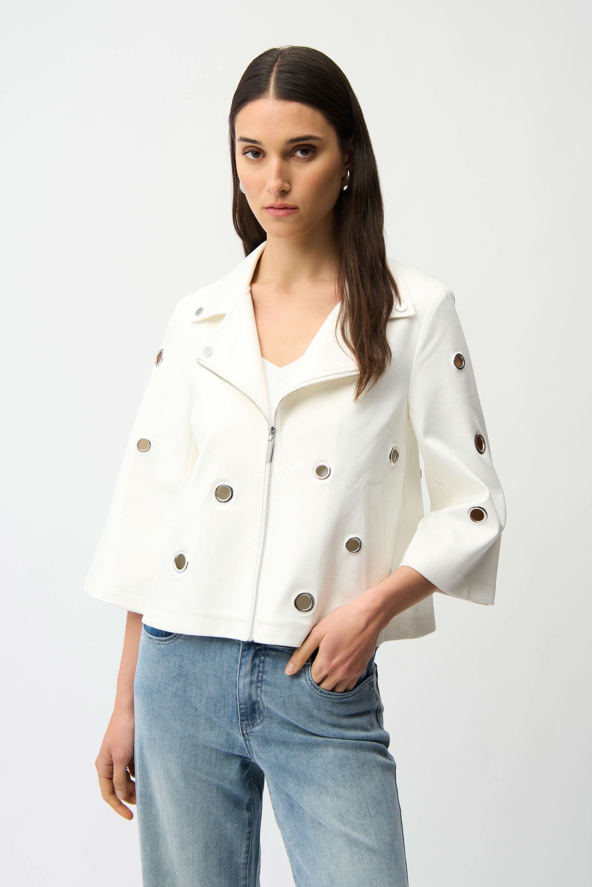 Joseph Ribkoff Faux Suede Jacket
