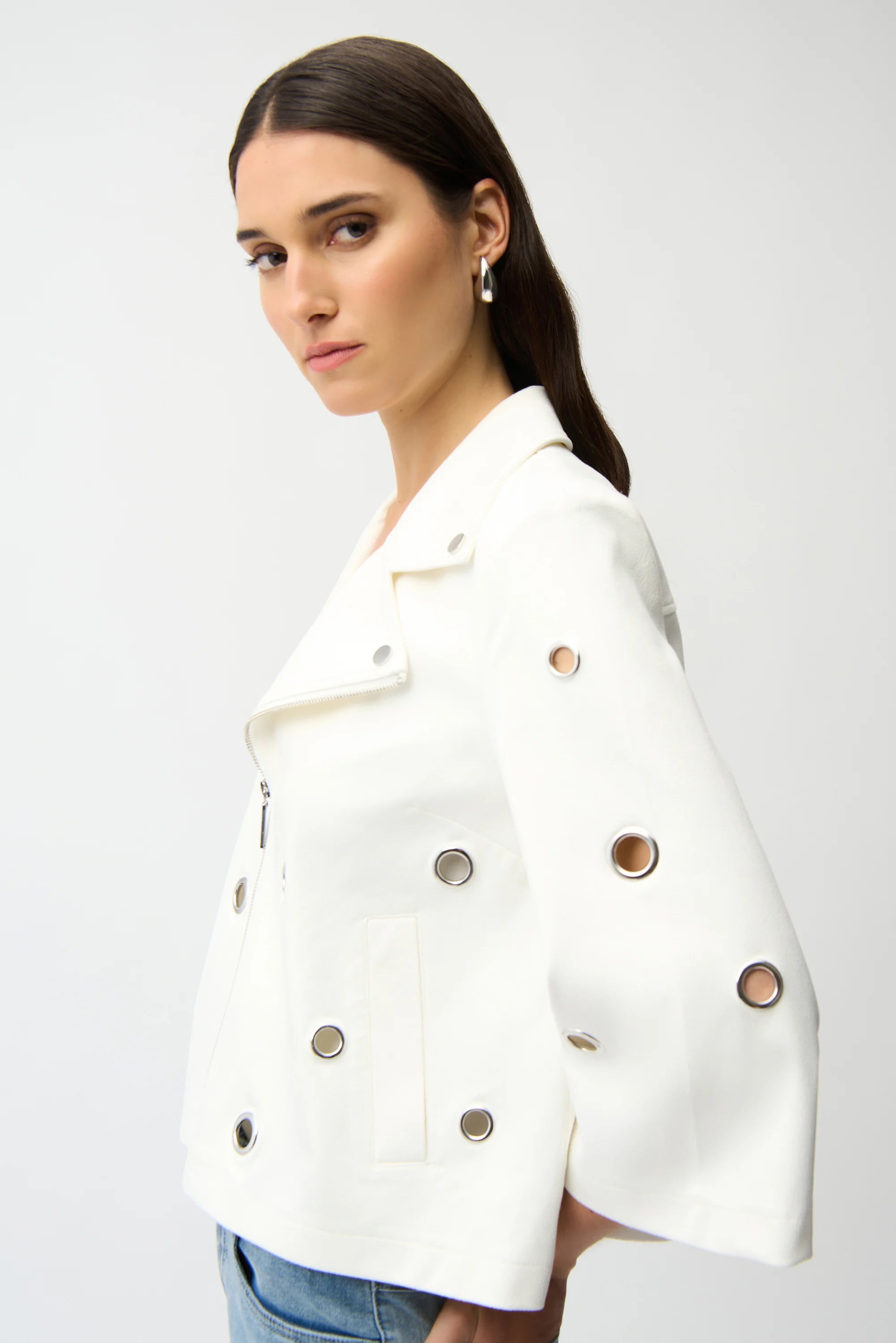 Joseph Ribkoff Faux Suede Jacket