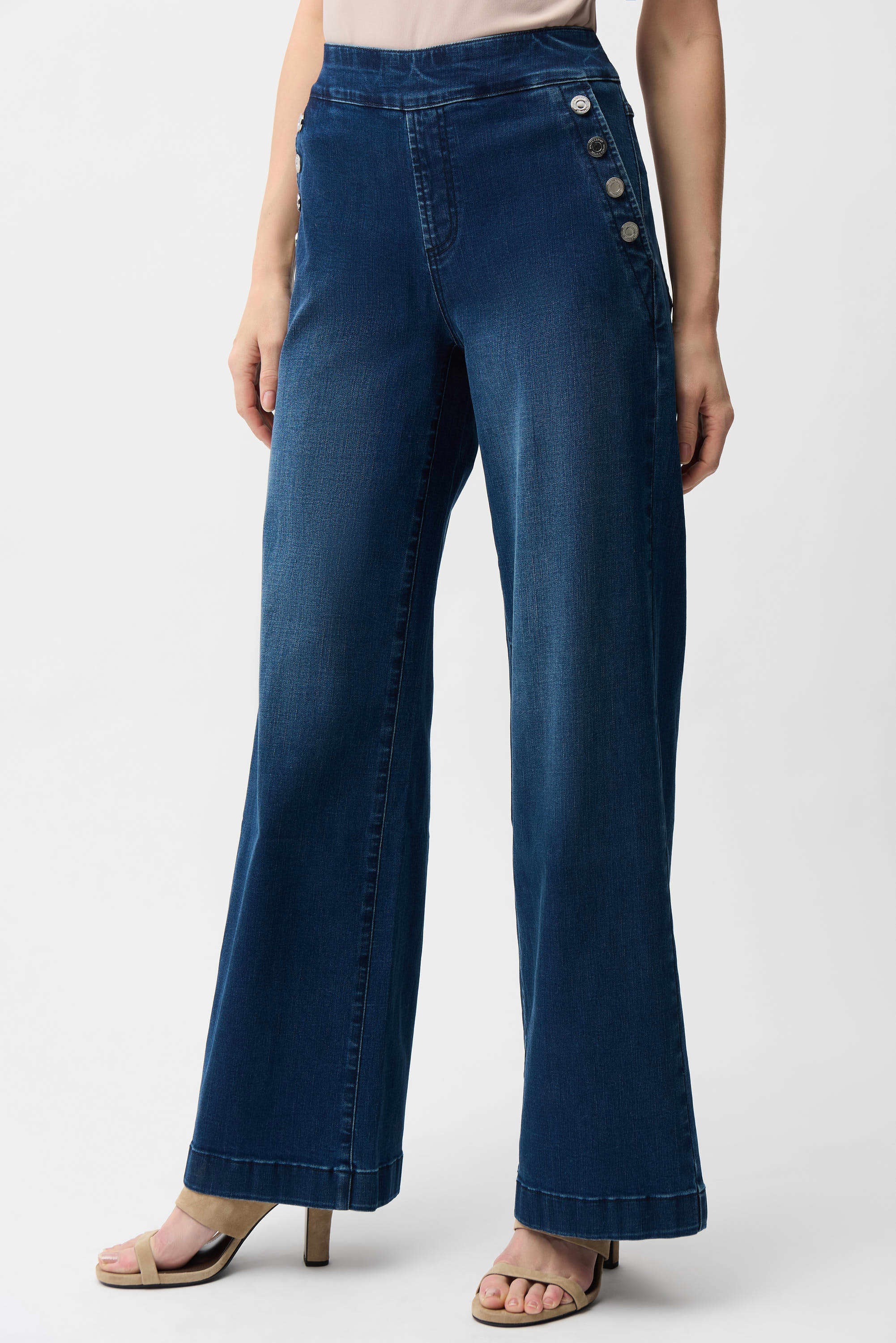 Joseph Ribkoff Wide Leg Pull On Jean