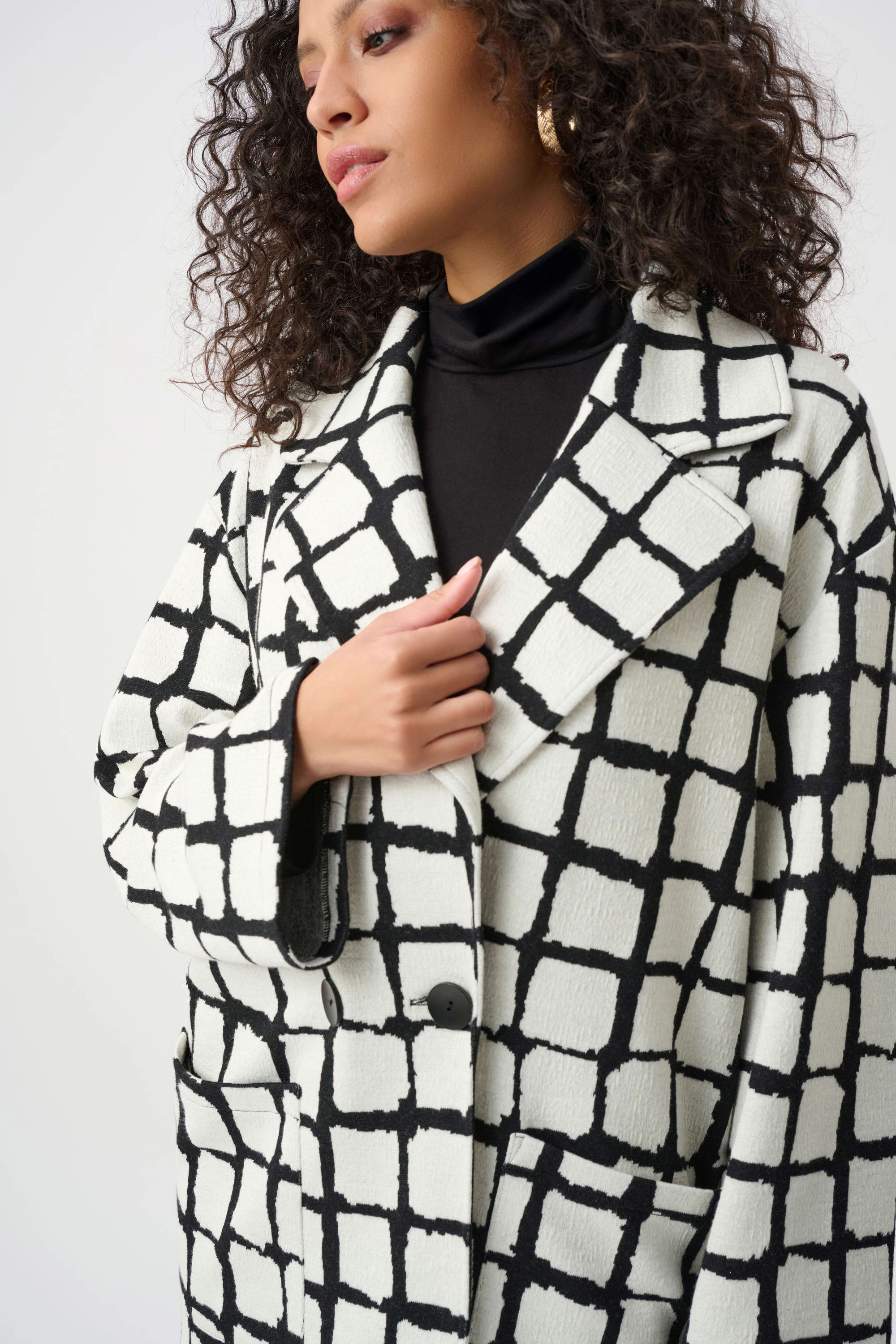 Joseph Ribkoff Notched Collar Coat