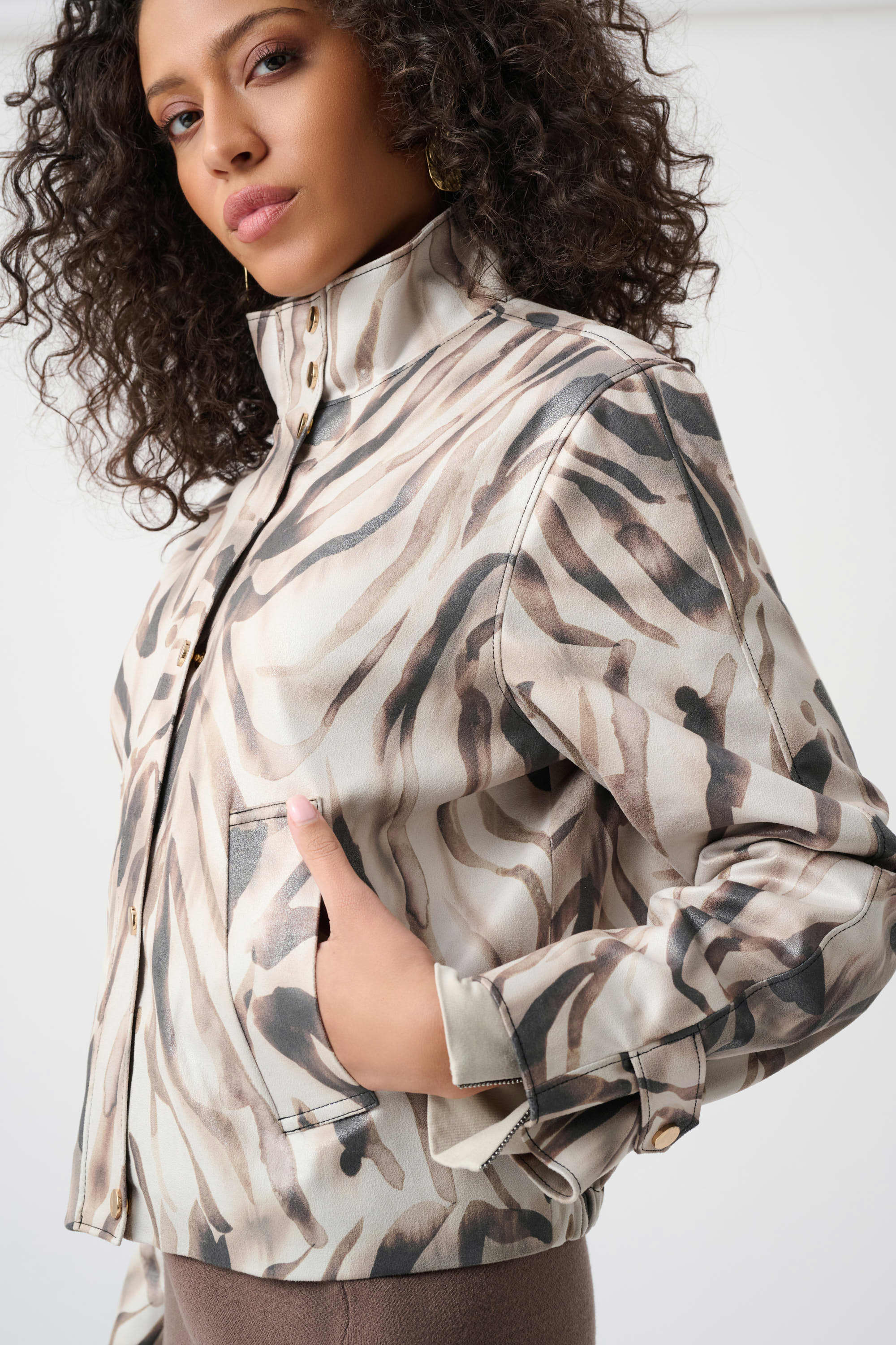 Joseph Ribkoff Faux Suede Jacket