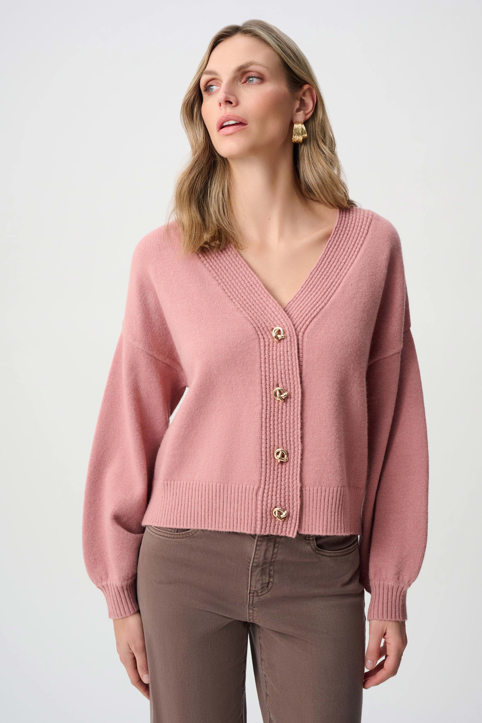 Joseph Ribkoff V-Neck Boxy Cardigan