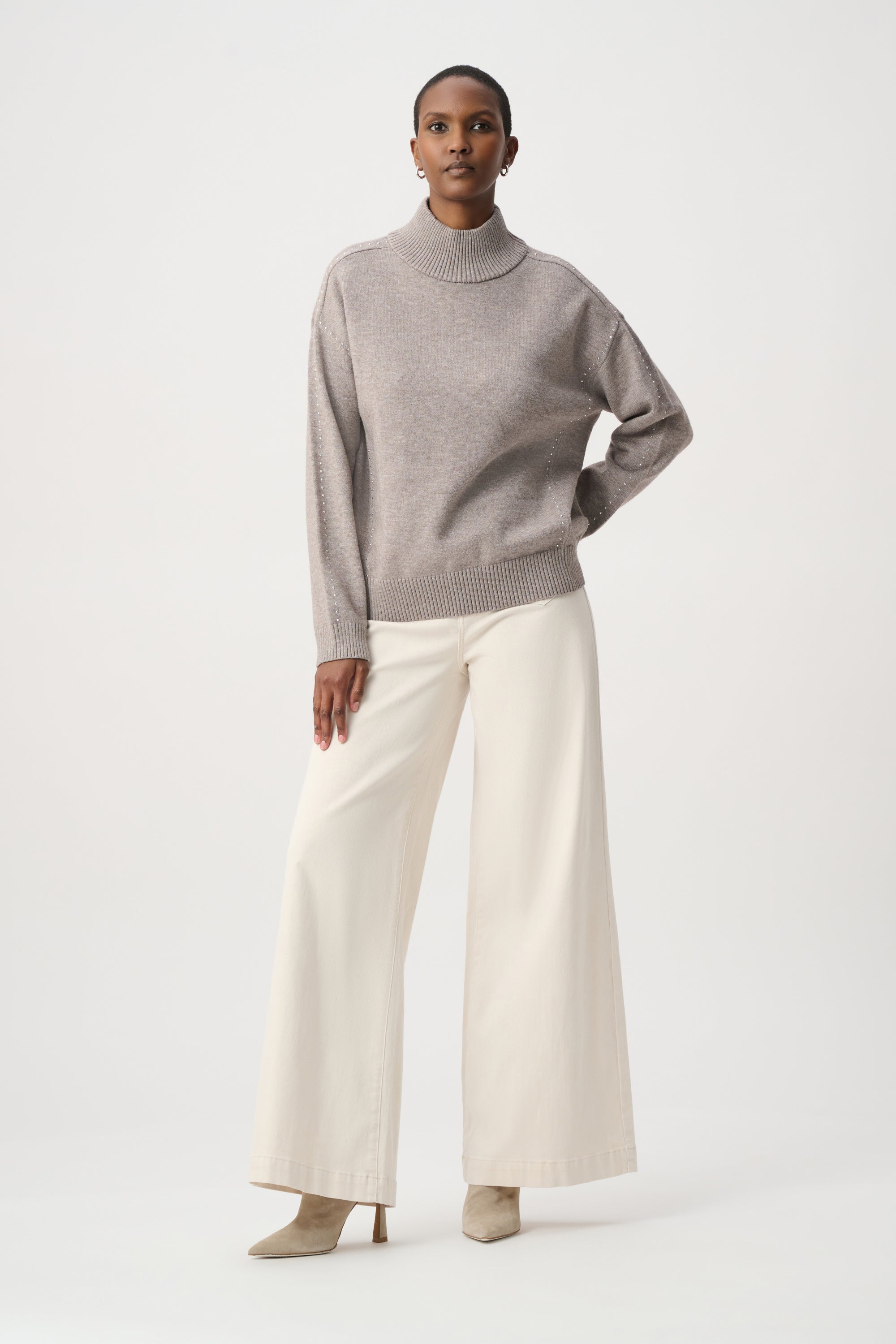 Joseph RIbkoff Embellished Turtleneck Sweater