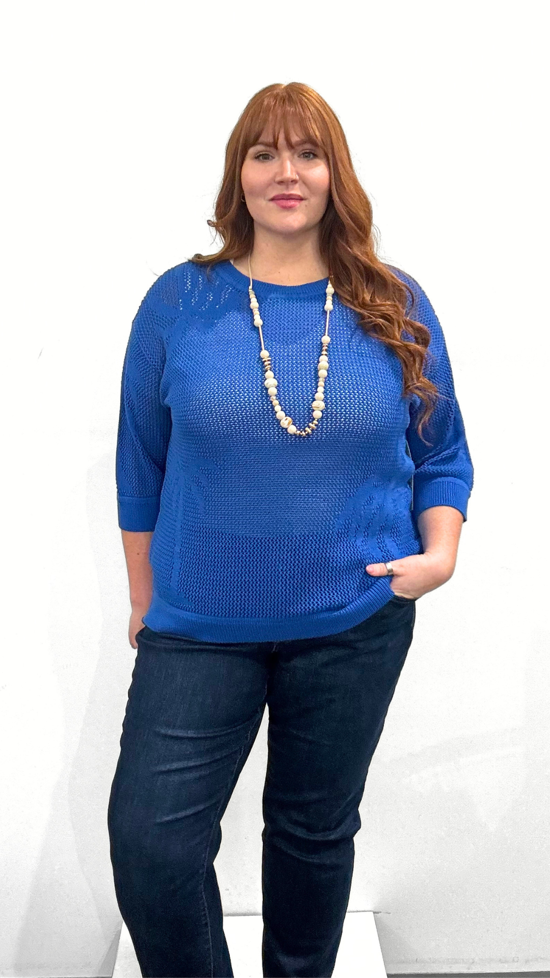 Tribal 3/4 Sleeve Sweater